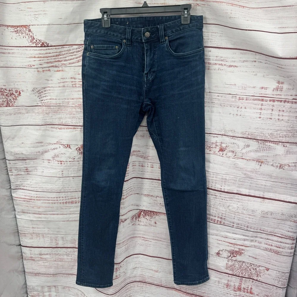 Prana Jeans‎ Mens Size 30x32Slim Fit Dark Wash Denim